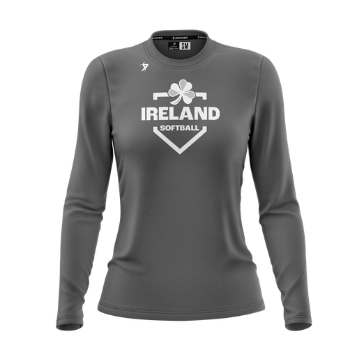 Ireland Fangear - Womens Grey Dri Fit Long Sleeve